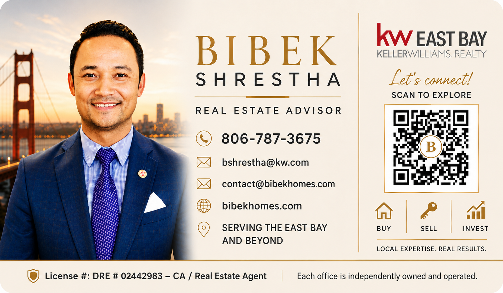 Bibek Shrestha digital business card